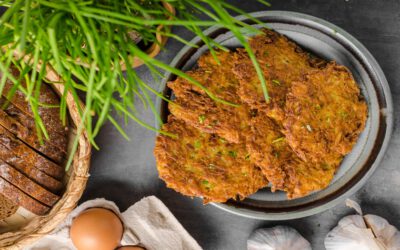 Pieczone placki ziemniaczane jako zdrowsza wersja obiadu